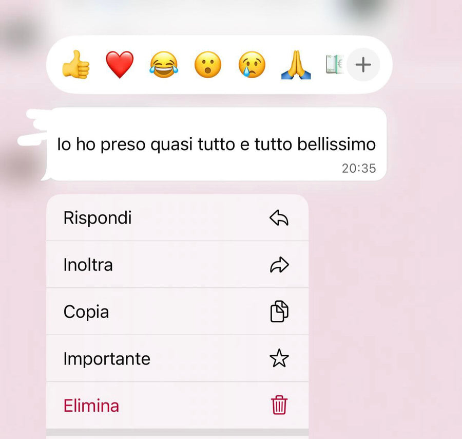 Screenshot recensione cliente