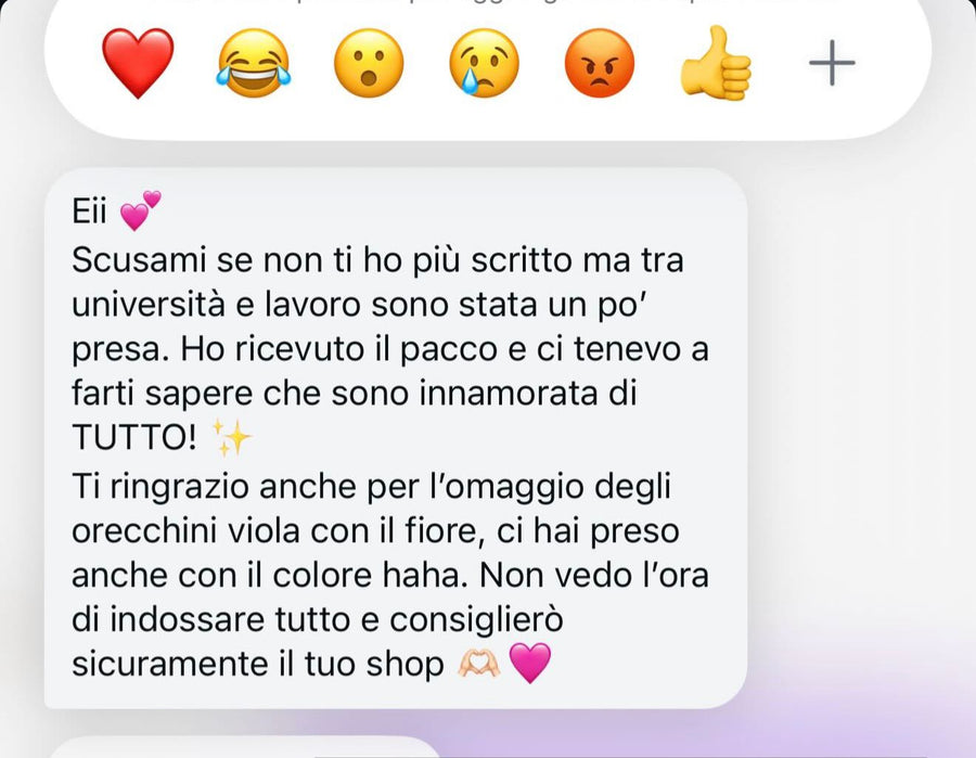 Screenshot recensione cliente