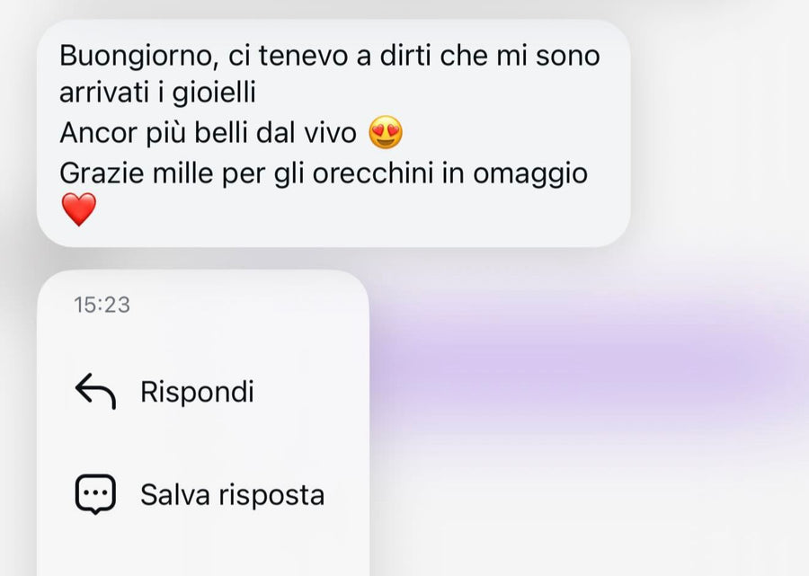 Screenshot recensione cliente
