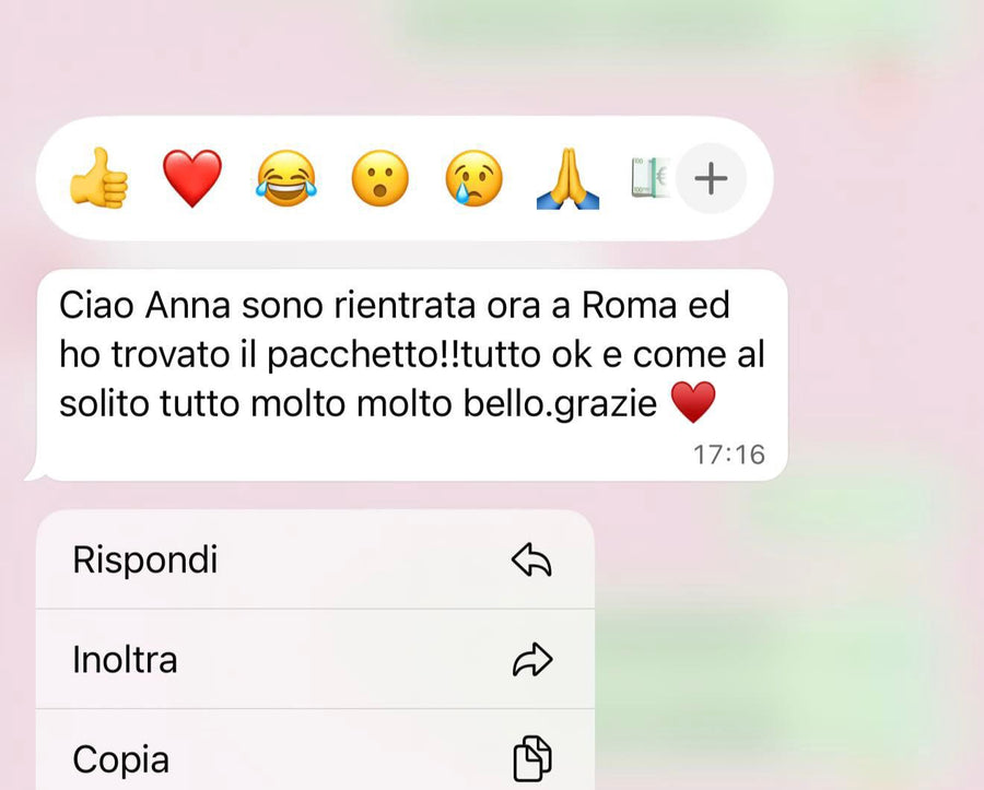 Screenshot recensione cliente