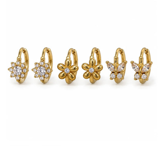 Set 6 orecchini lux