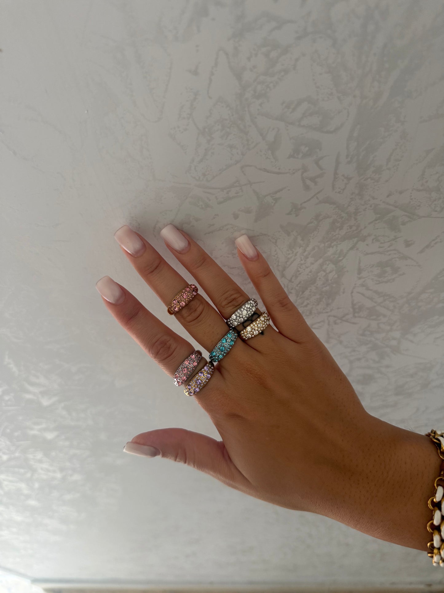 Anello bubble crystal