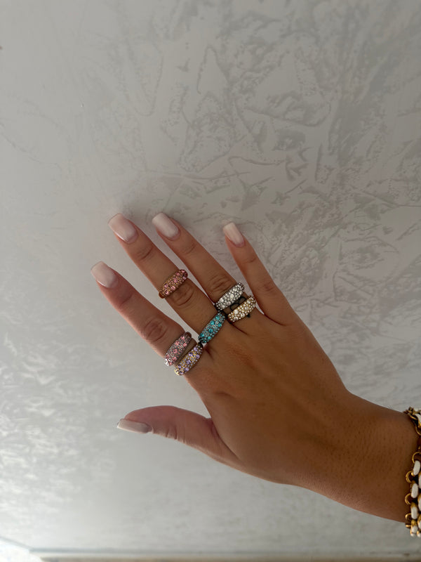 Anello bubble crystal